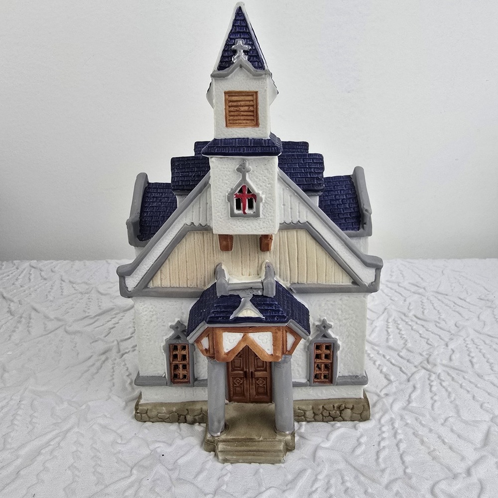 Lemax Porcelain Dickensvale House Church Village Collection 1994 Christmas